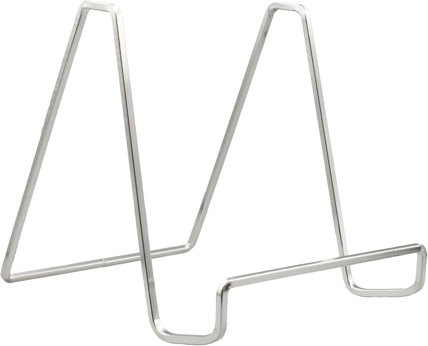 TRIPAR Square Metal Wire Easel - Silver Plated 6-Inch Height