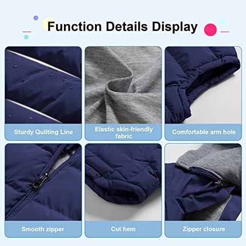Pursky Warm Puffer Vest Coat for Kids 6-14Y