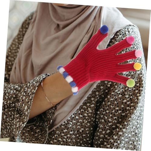 WRITWAA Warm Winter Knit Gloves for Boys Girls