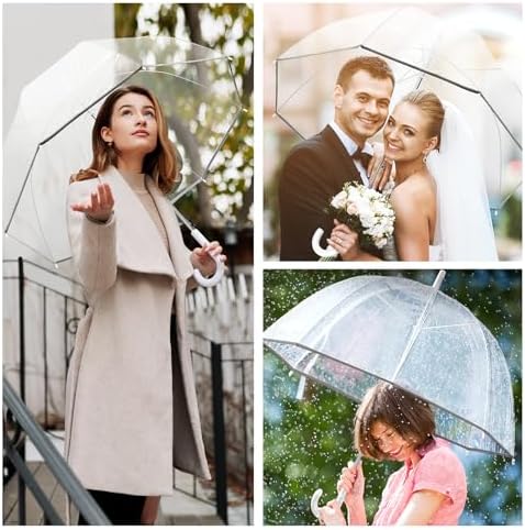 52 Inch Clear Bubble Umbrella for Women