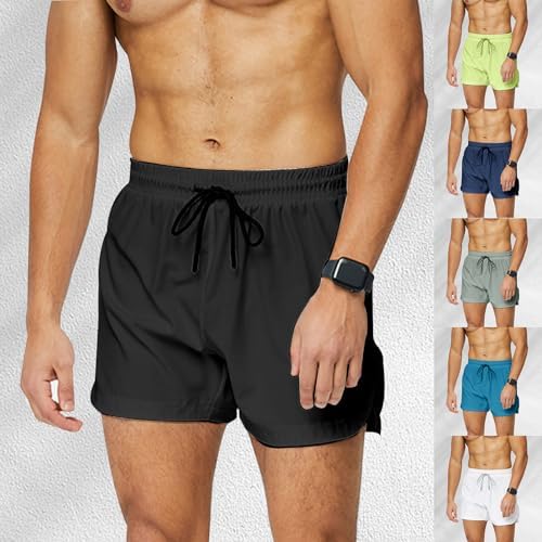 Mens Lightweight Elastic Waist Cargo Shorts