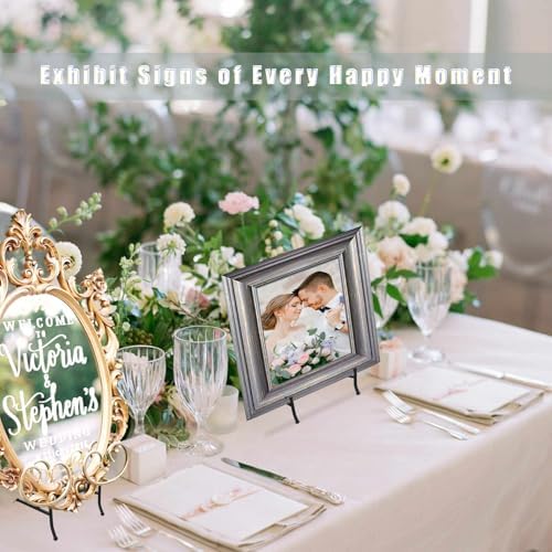 Adjustable Iron Plate Display Stand for Art and Decor