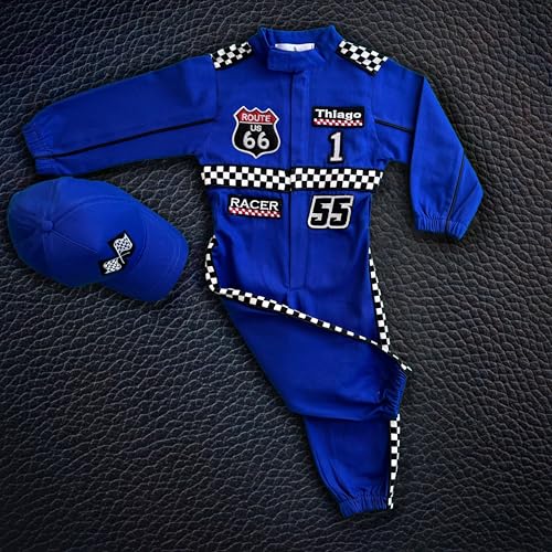Handmade Race Car Driver Costume for Toddlers - 12-18 Months