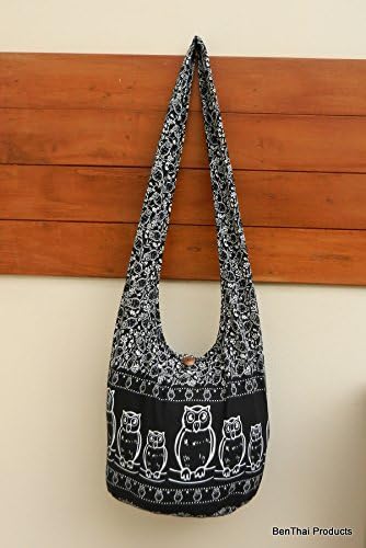 BenThai Products Owl Hippie Boho Messenger Bag