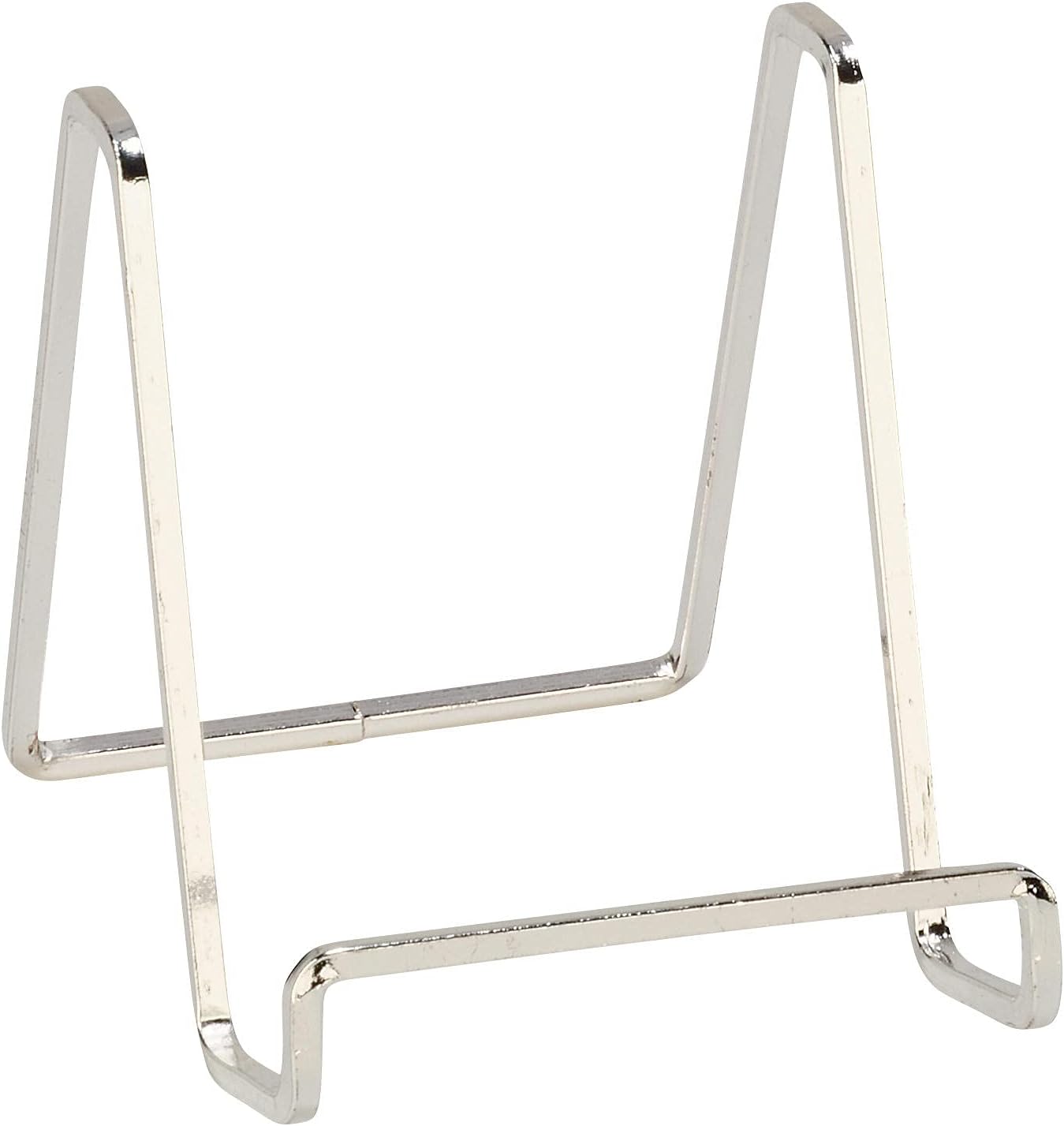 TRIPAR Square Mini Wire Easel - Silver Plated 4-Inch Height