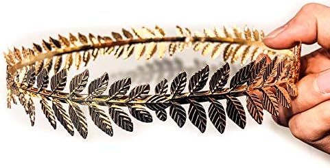 EAWIN Caesar Circlet Gold Leaf Headband for Costume 1