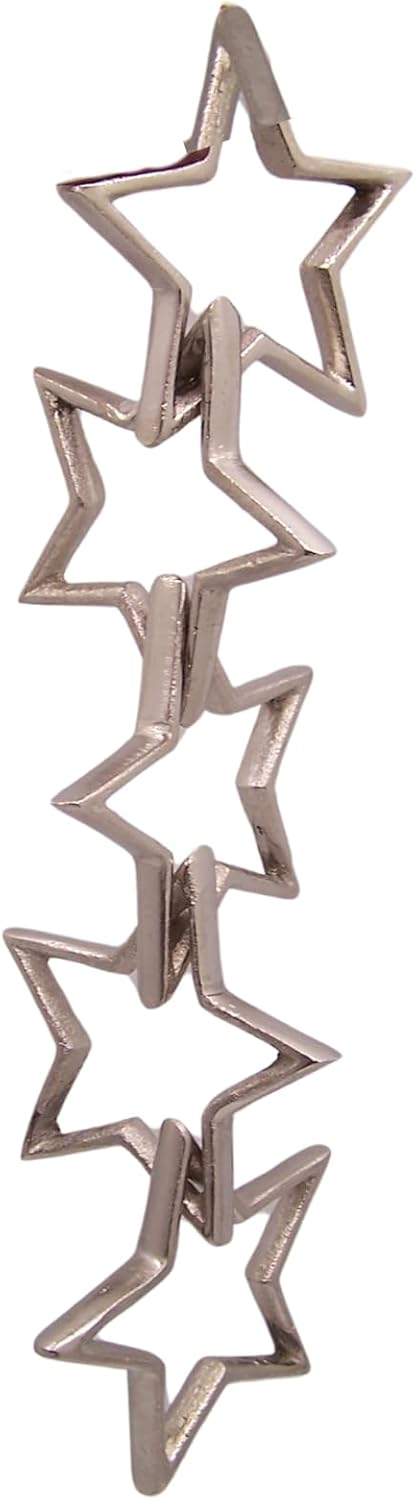 Wowser 5 Star Silver Toned Linked Chain Decor 1