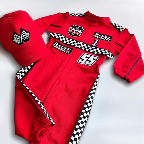 Handmade Race Car Driver Costume for Toddlers 1
