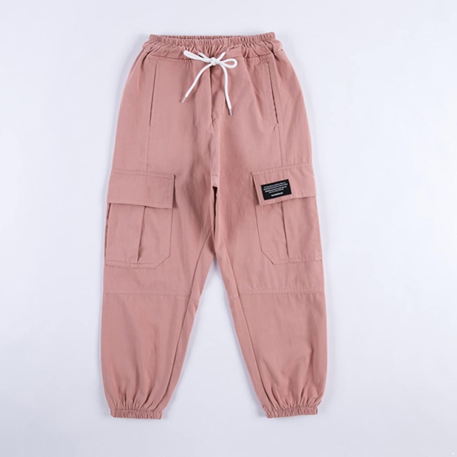 Agoky Girls Cargo Jogger Pants with Drawstring and 4 Pockets