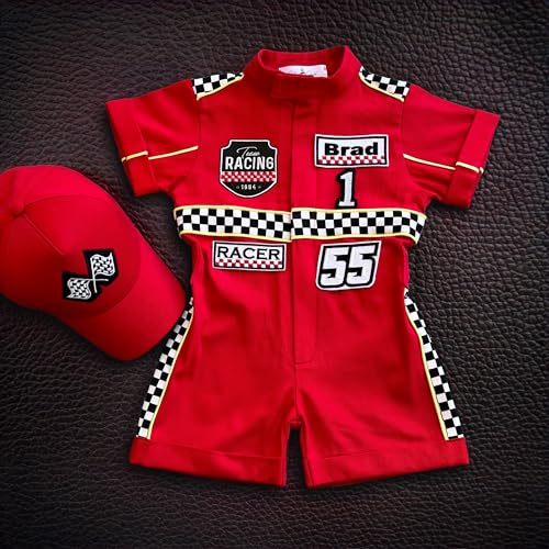 Handmade Race Car Driver Costume for Toddlers 12-18 Months