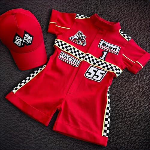 Handmade Race Car Driver Costume for Toddlers 12-18 Months