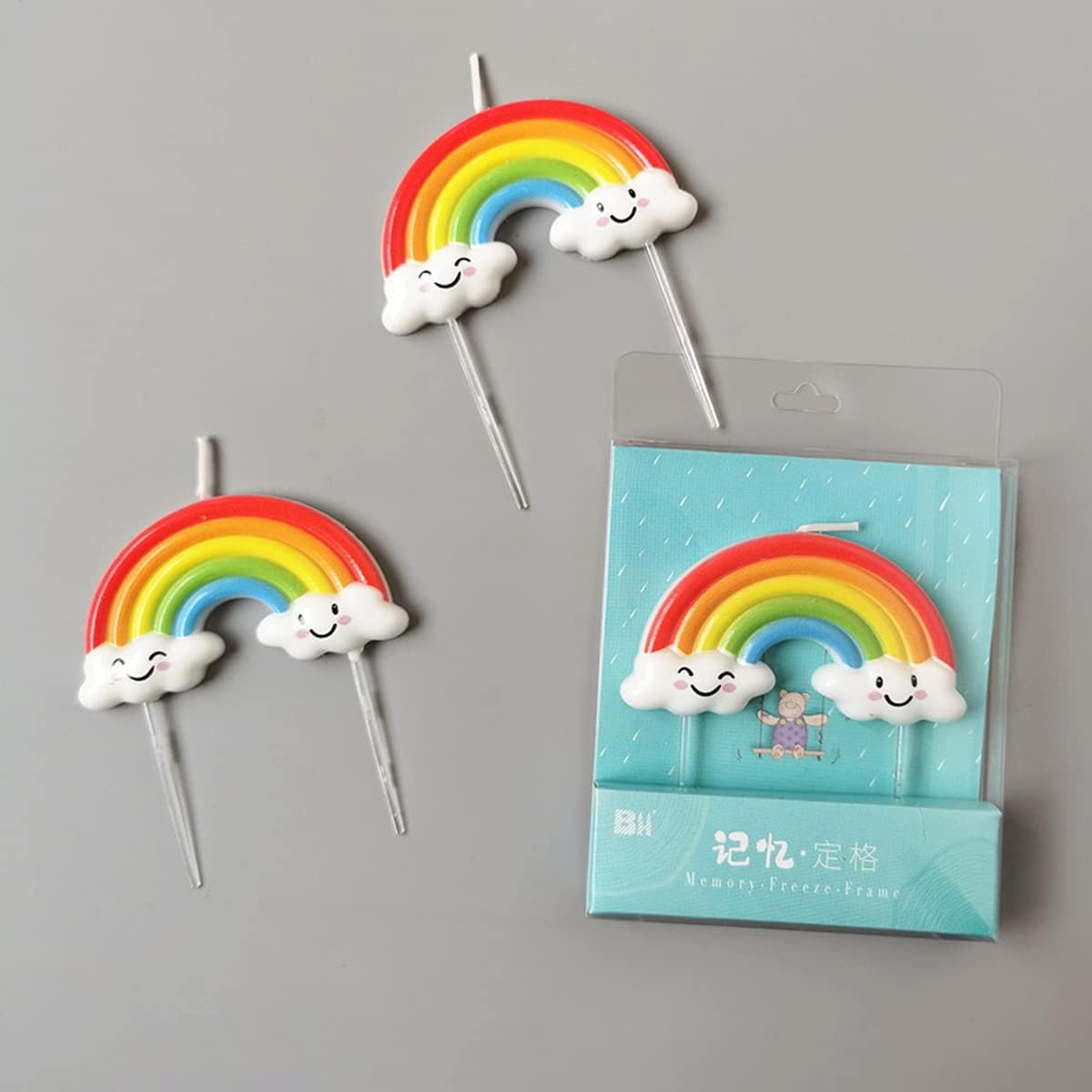 T-shin Rainbow Birthday Candle for Kids