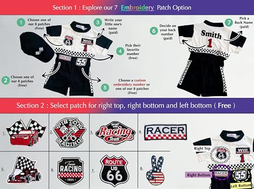 Handmade Race Car Driver Costume for Toddlers - 3T