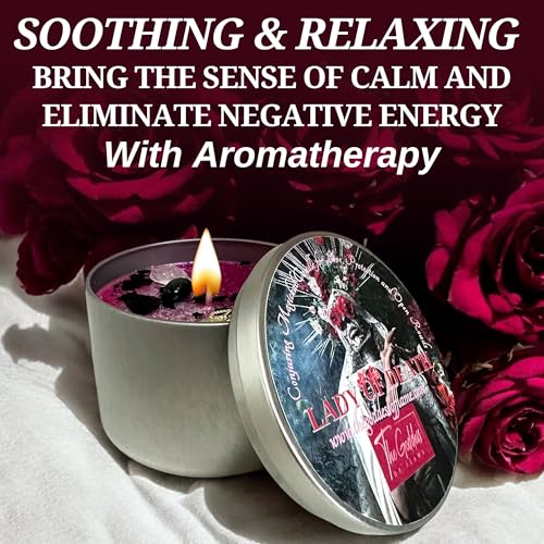 Lady of Death Santa Muerte Candle 16 oz Soy Candle