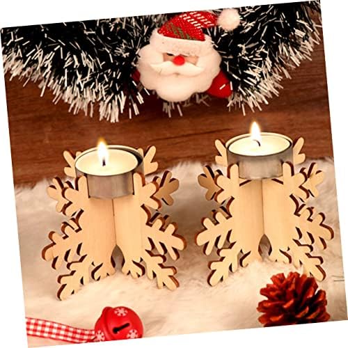 6 Pack Christmas Snowflake Candle Holders for Home Decor