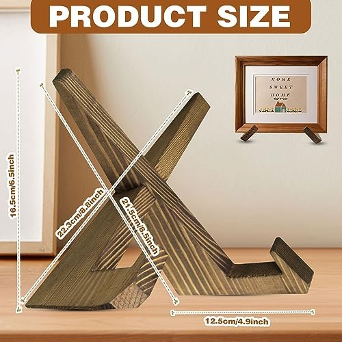 CANIPHA Wooden Display Stand for Cookbook Photo Plate Decorations