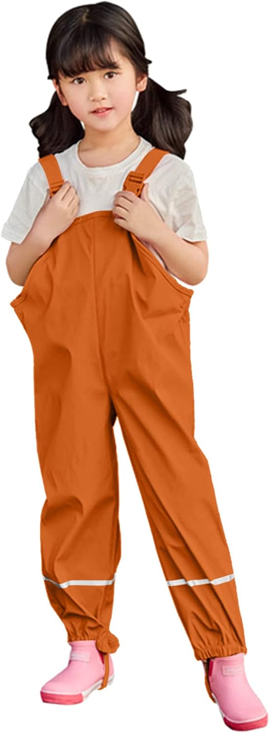 Waterproof Kids Rain Overalls for Boys and Girls