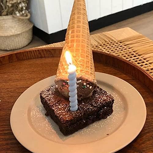 T-shin Candy Coloured Spiral Birthday Candles 6 Pack
