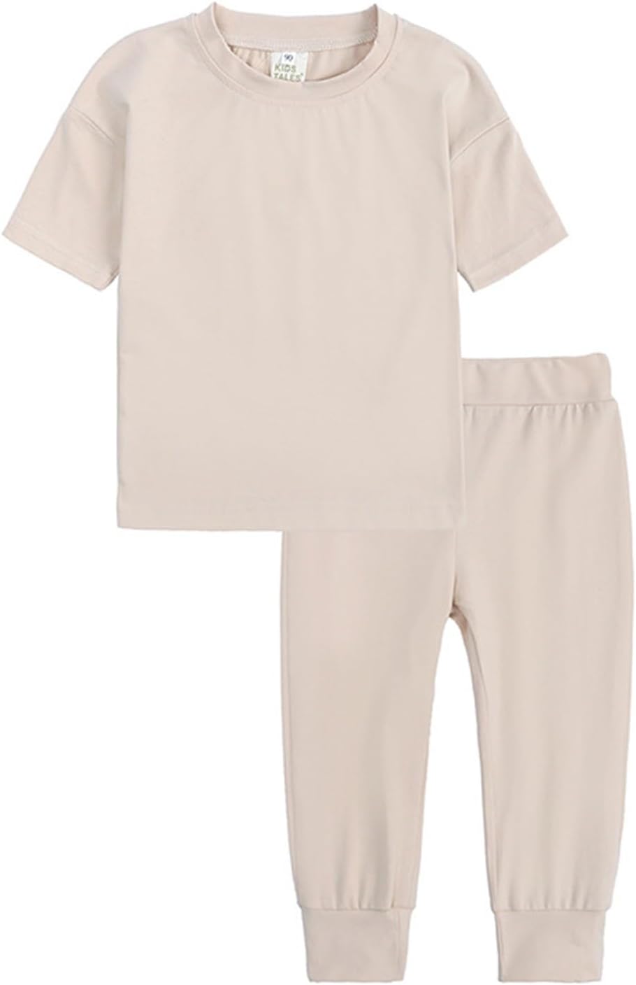 Kids Pajamas Set 2Pcs Unisex Toddler Short Sleeve Sleepwear