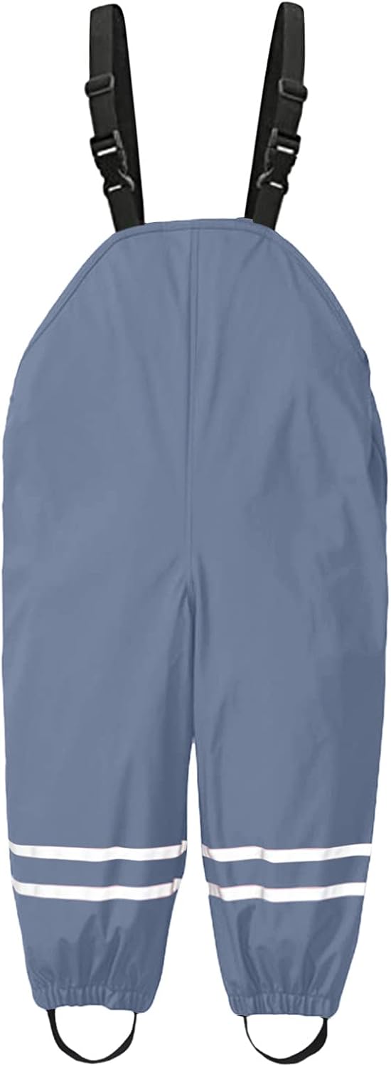 Toddler Waterproof Rain Pants with Elastic Waist