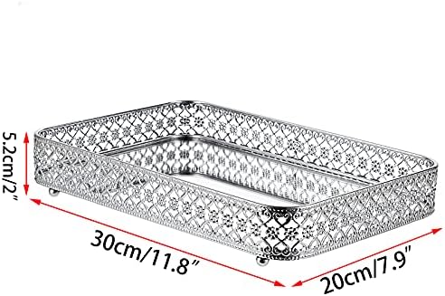 ELLDOO Decorative Mirror Jewelry Storage Tray