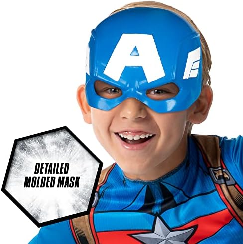 Marvel Captain America Youth Costume Jumpsuit with Mask