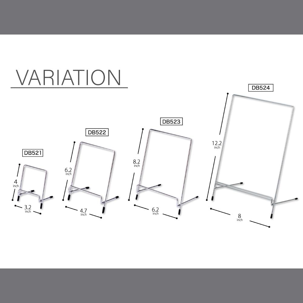 Asmix Asuka DB523 Silver Display Easel Stand for Plates Books Photos