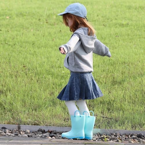 EUXTERPA Waterproof Rain Boots for Kids Toddler 1