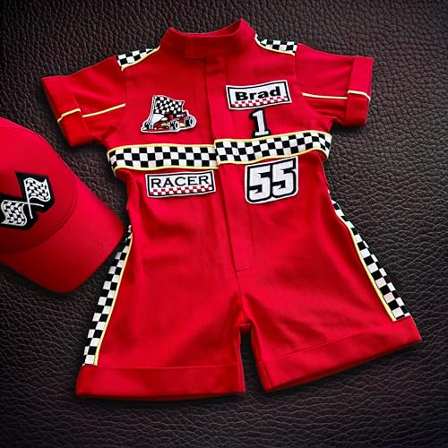 Handmade Race Car Driver Costume for Toddlers 12-18 Months