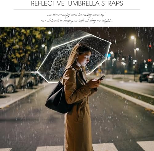 52 Inch Clear Bubble Umbrella for Women