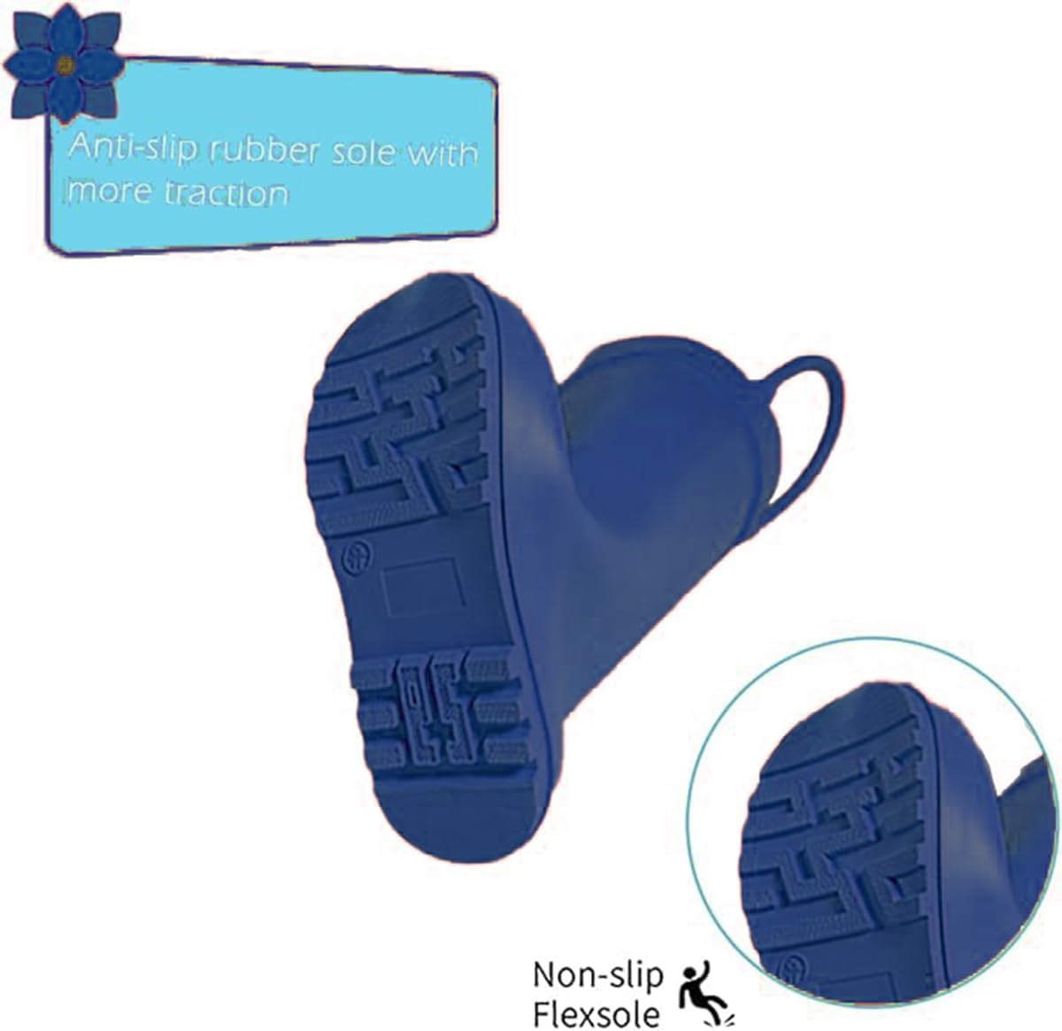 Kids Rain Boots with Fun Patterns and Easy-On Handles 1