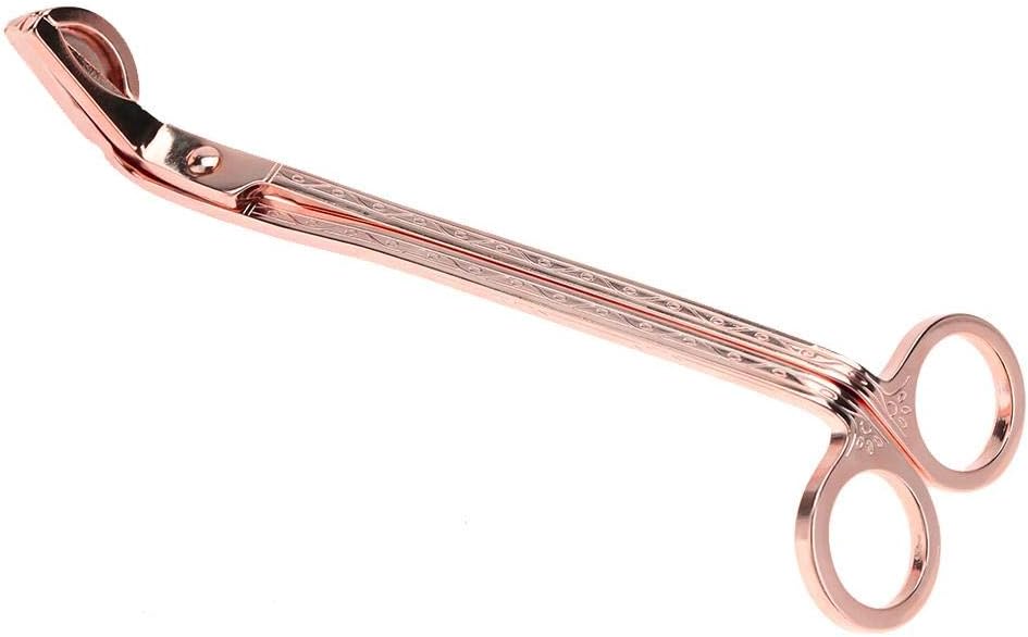 Hztyyier Rose Gold Stainless Steel Candle Wick Trimmer