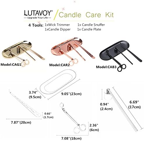 LUTAVOY CAG1 Gold Candle Care Kit 4-Pack