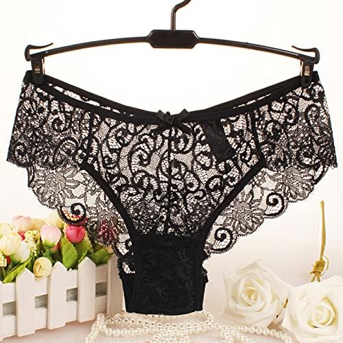Womens High Waisted Breathable Cotton Thongs Plus Size Invisible G String