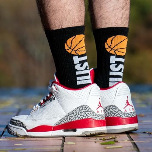 ChalkTalkSPORTS Elite Basketball Socks Mid Calf with Ball Design