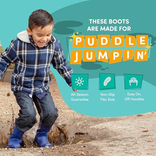 Lone Cone Premium Rain Boots for Kids with Solid Design