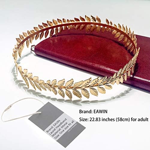EAWIN Caesar Circlet Gold Leaf Headband for Costume 1