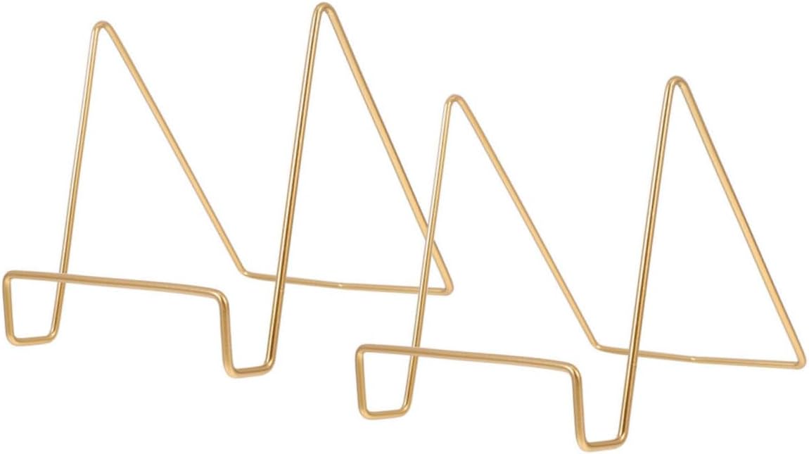 HOMSFOU 4sets Metal Easel Stand Display