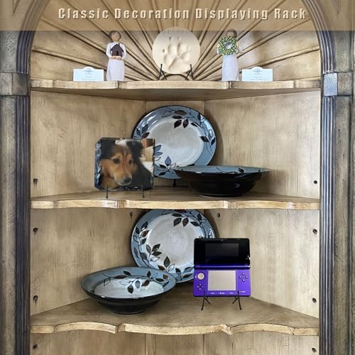 Adjustable Iron Plate Display Stand for Art and Decor