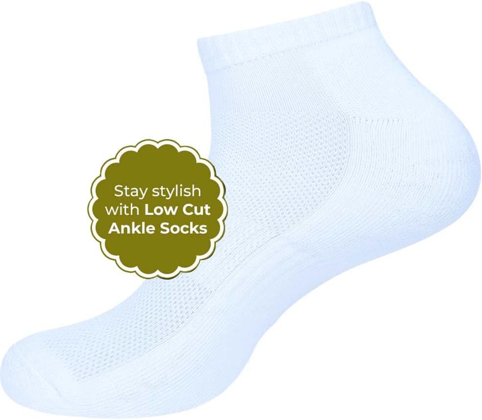 Stylesindia 4 Pack Ankle Socks for Women - Breathable Athletic