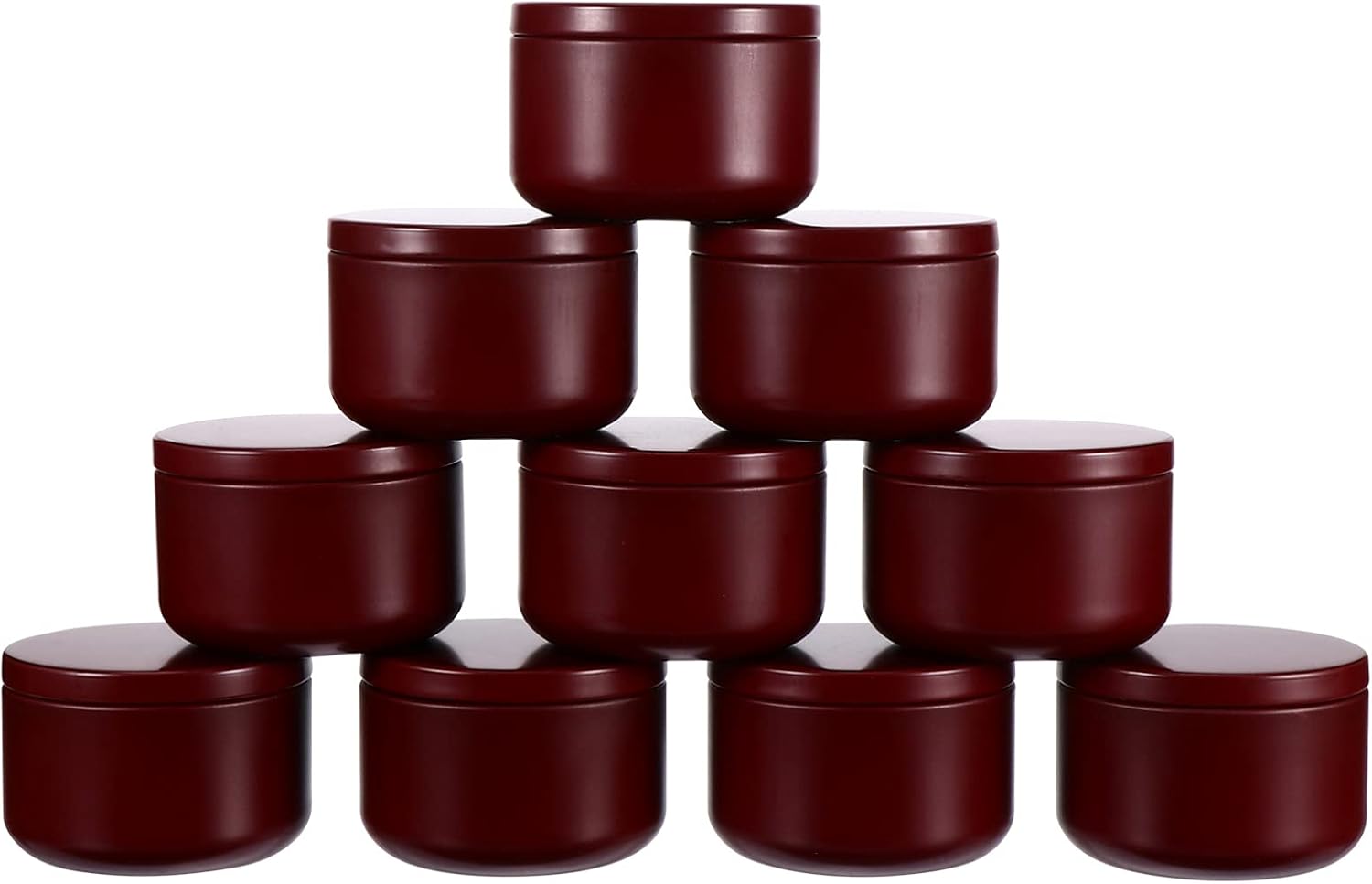 12Pcs Round Candle Tins Jar for DIY Crafts and Storage