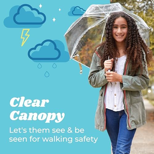 Totes Kids Clear Bubble Umbrella with Dome Canopy 1