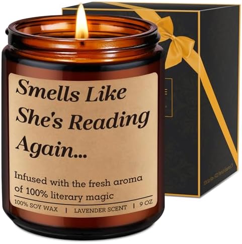 Fairys Gift Literary Candle for Book Lovers 1