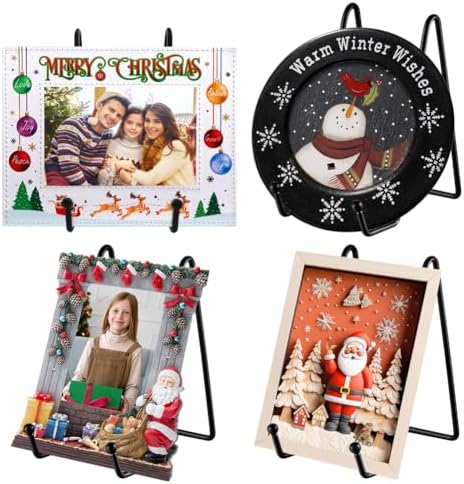 Comfecto 4 Pack Plate Stands for Display