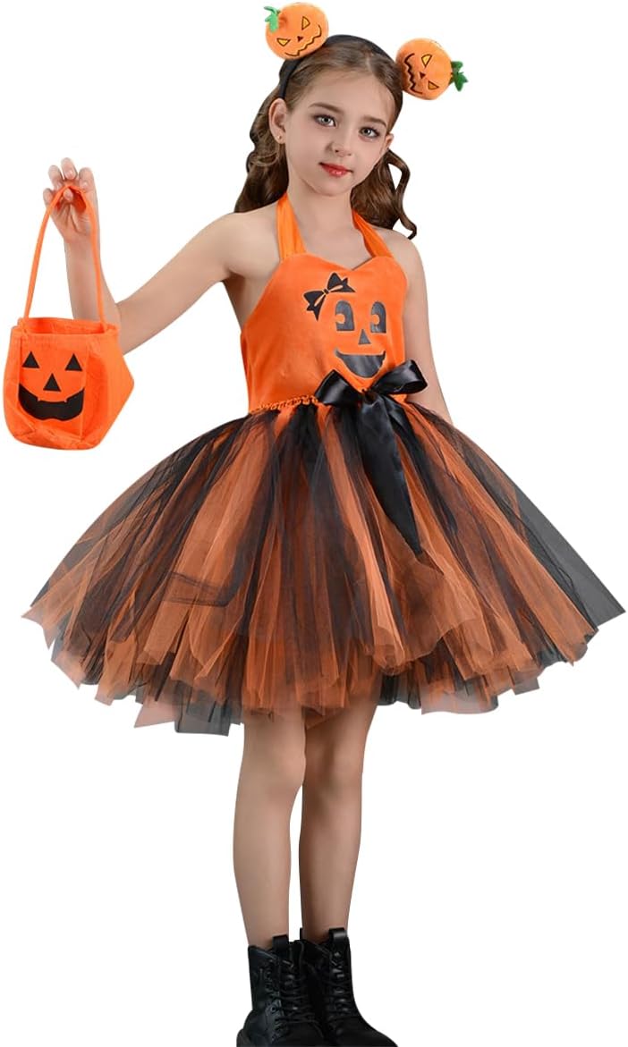 FYMNSI Kids Halloween Pumpkin Costume 3PCS