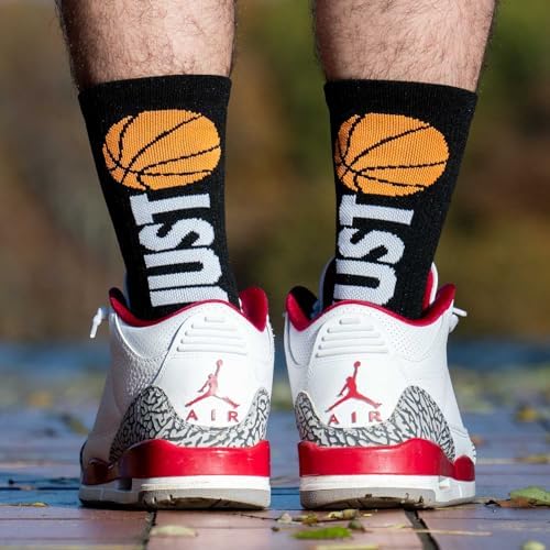 ChalkTalkSPORTS Elite Basketball Socks Mid Calf with Ball Design