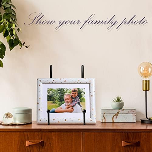 Mixweer 12 Pcs 6 Inch Black Picture Easel Stand