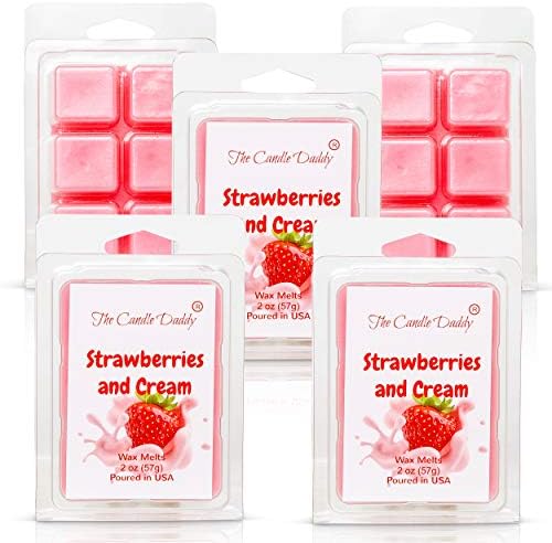 The Candle Daddy - Strawberries Cream Scented Wax Melts