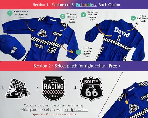 Handmade Race Car Driver Costume for Toddlers