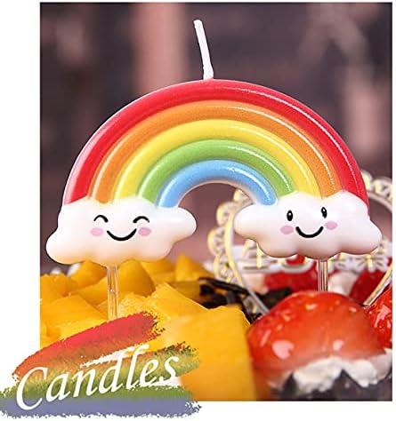 T-shin Rainbow Birthday Candle for Kids